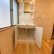 １階洗面台収納 