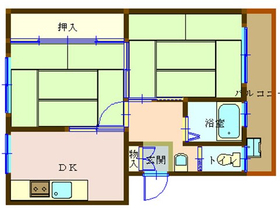 押入も２間分あって収納力があります！
