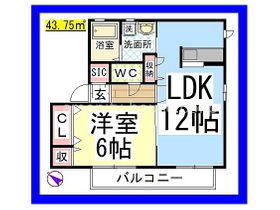 人気のオール洋間にカウンターキッチン。反転タイプとなります。
