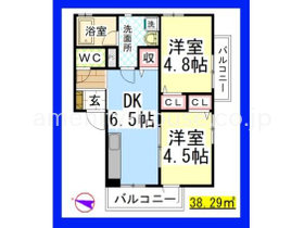 新婚さんに人気の２ＤＫタイプのお部屋です！
