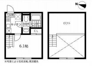 プロスペール（中央林間駅の新築1Ｋ　間取り）