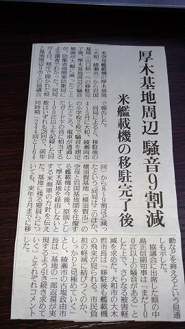 厚木基地　騒音
