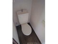 清潔感のあるトイレスペース。 