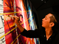 2021年1月16日ライブペイント開催【クレス・アートリノベーション with OVER ALLs ＆ DDD】