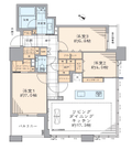 2026/08/06 グランドミレーニアの22階南向き角住戸が価格変更になりました。