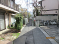 前面道路 西から東へ 