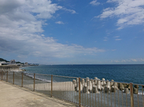 海風気持ちよく