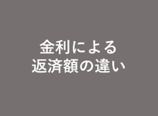 （住宅ローン）金利による返済額の違い