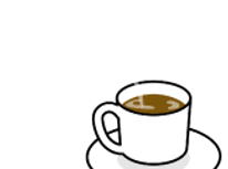 休日の朝のコーヒータイム