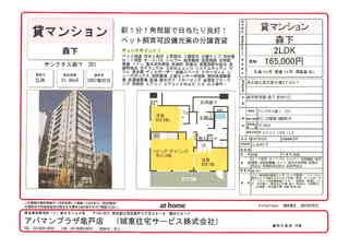 募集図面　サンクタス森下