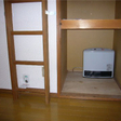 ガスヒーターも備え付け。冬あったかです。 