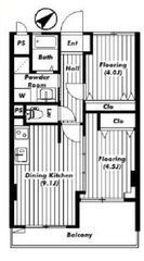 東山コーポラス７階　間取図