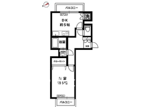 ２面バルコニーで陽当り良好
