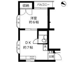 角部屋の２面採光のお部屋です