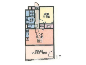 １階角部屋・南向きバルコニーで陽当り良好