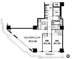 飯田橋の不動産会社(株)松屋制作：ローレルコート新宿タワー間取り図