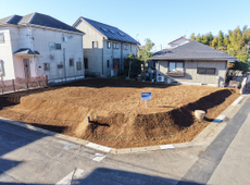 牛久市田宮町　北東角地　建築条件無し　売地を販売開始！