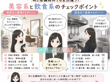 同じ店舗物件でも全然違う？ 美容系と飲食系のチェックポイント