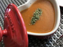 磯の香り漂う甘えびのビスク