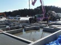 コンクリート打ち工事！