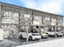 十和田に新築中の貸家です