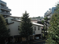 南道路で住宅を見渡す眺望になります。 