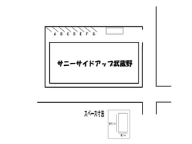 賃貸物件敷地内のバイク駐車場のご案内です