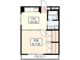 広々とした1DKです