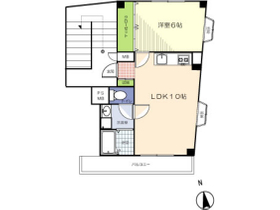 1LDKは人気です。