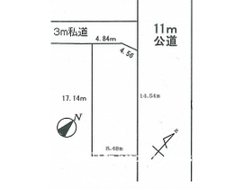 土地の地形図です。