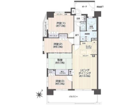 13階建ての6階、南東向き角住戸☆