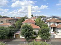 美しが丘4丁目から美しが丘1丁目を眺める