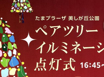 2023年　たまプラーザ　美しが丘公園　ペアツリー　イルミネーション点灯式