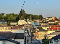 美しが丘5丁目からあざみ野を望む、夏の朝